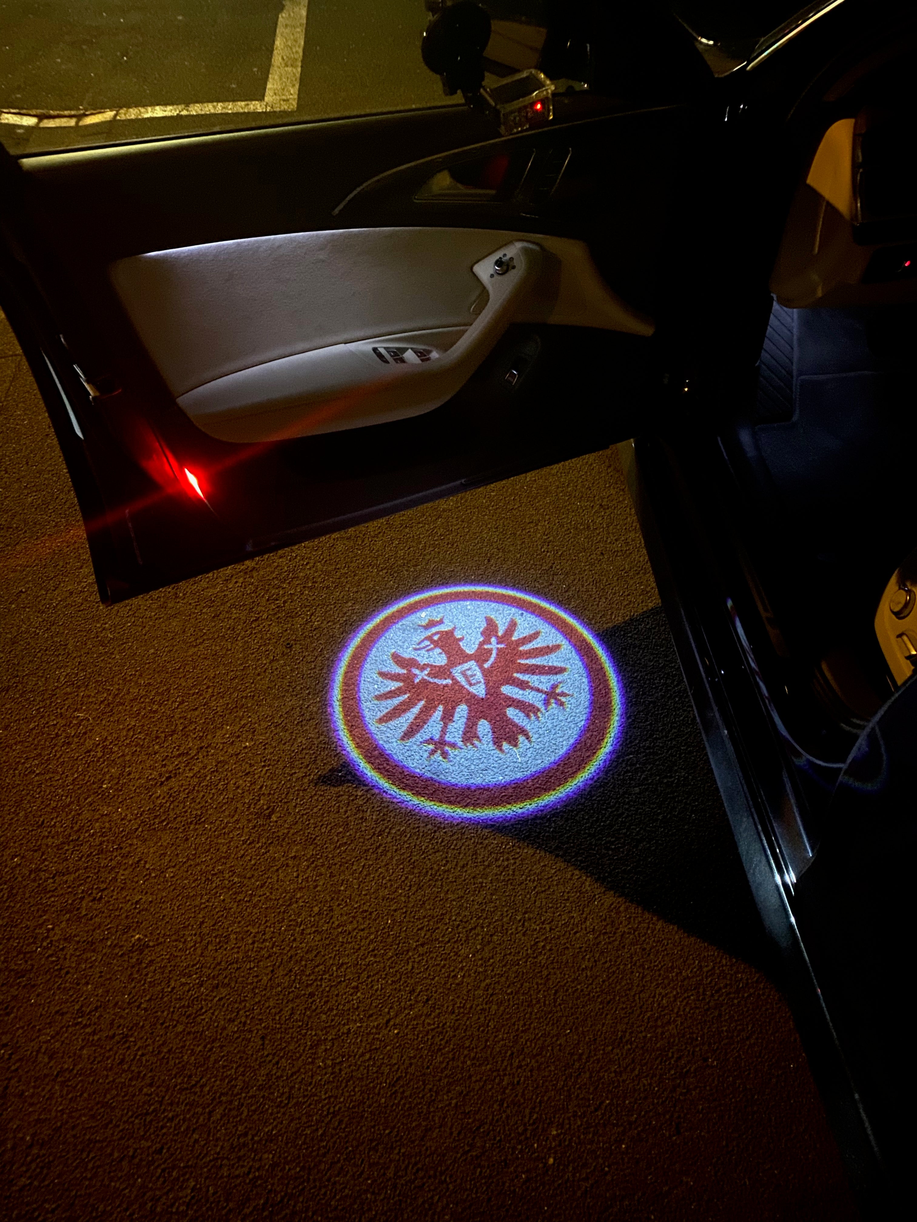 Football CLUB FRANKFURT  Logo door lights Nr.237  (quantity 1 = 2 Logo Films /2 door lights）