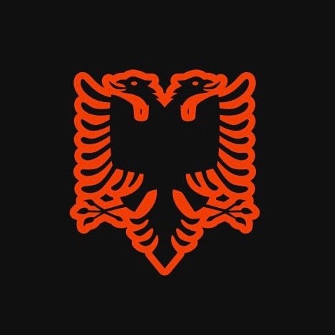 Logo Bandiera Nazionale Albania (quantità 1 = 1 set / 2 logo Può sostituire di luci altri loghi)