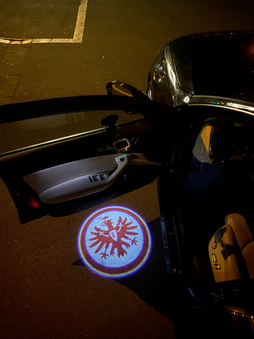 Football CLUB FRANKFURT  Logo door lights Nr.237  (quantity 1 = 2 Logo Films /2 door lights）