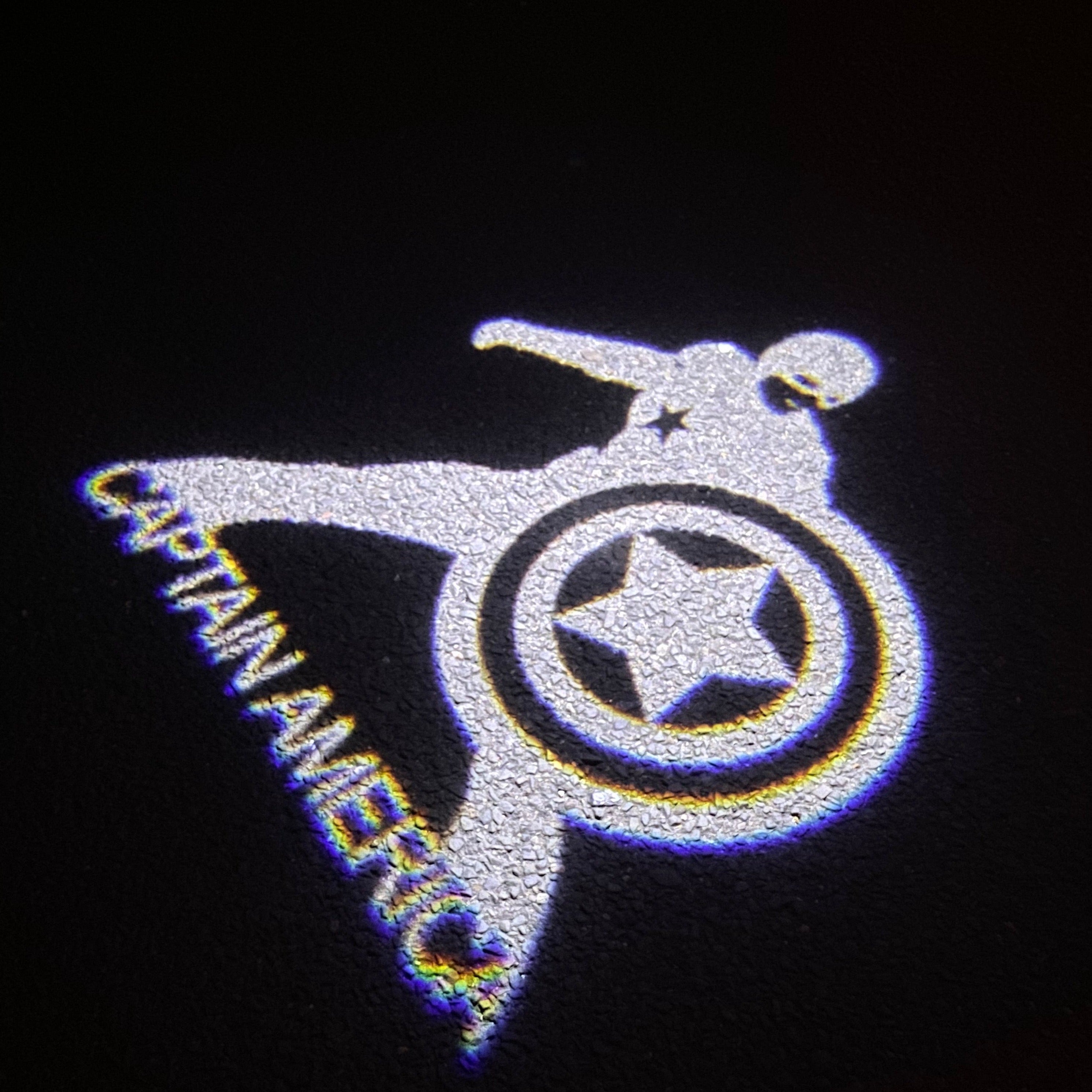 Captian America Logo Nr.248 (Menge 1 = 2 Logofilme /2 Türleuchten)