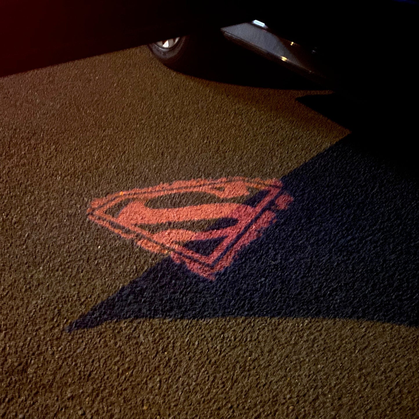 Super Man Logo Nr.216 (Anzahl 1 = 2 Logo-Folien / 2 Türleuchten）