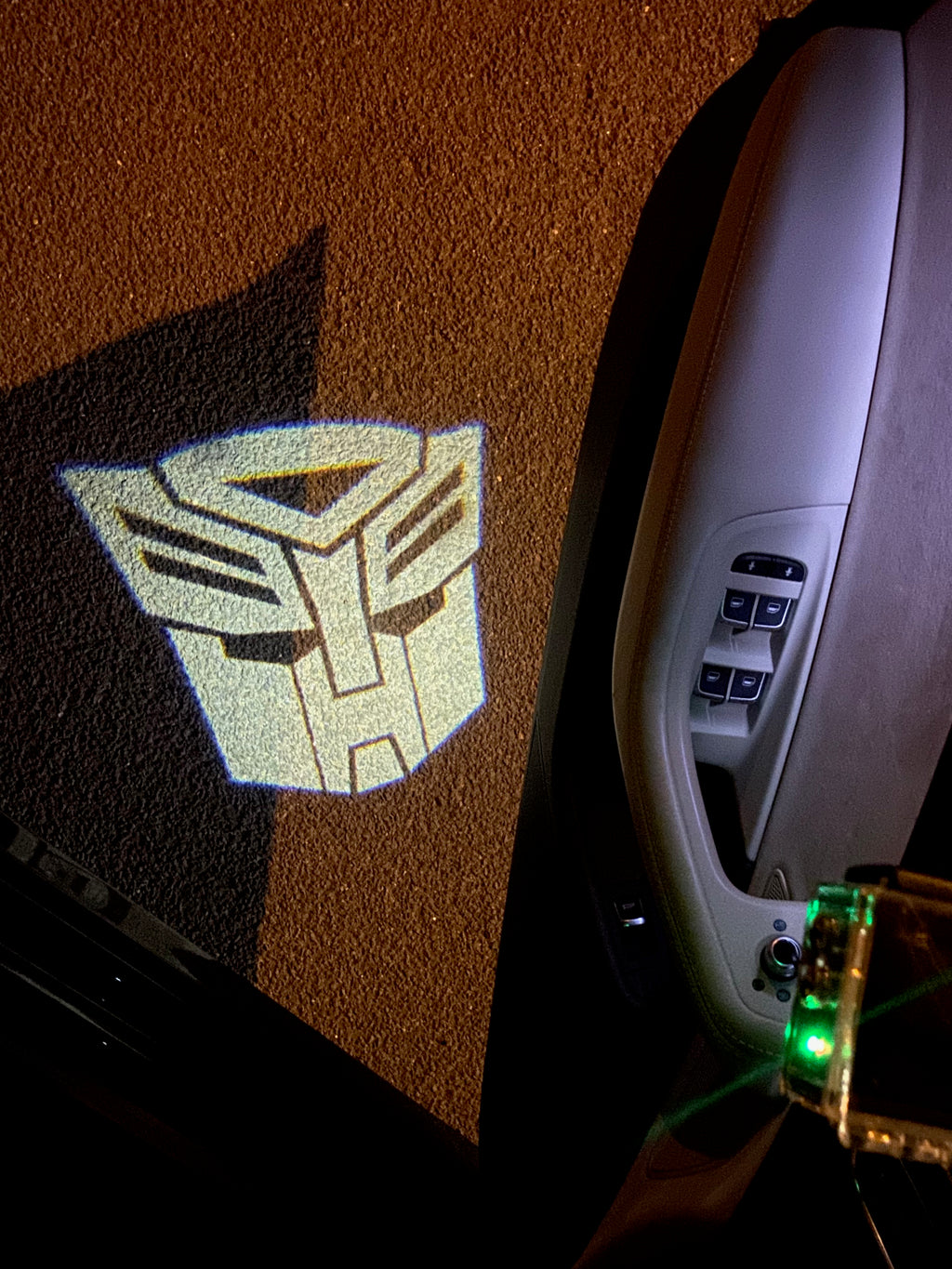 Transformers Logo door lights Nr.254  (quantity 1 = 2 Logo Films /2 door lights）Movie Series Logo
