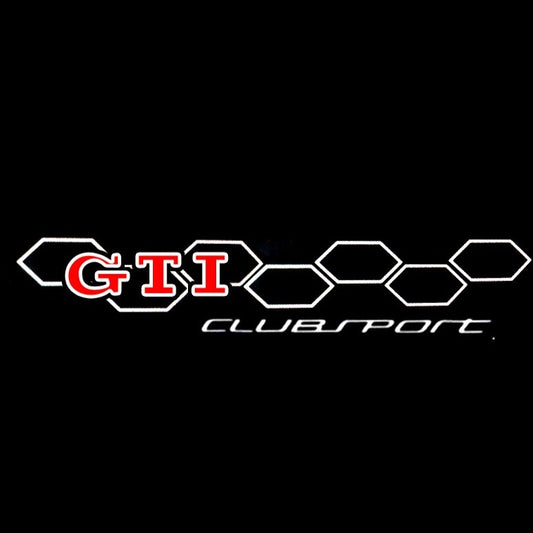 Volkswagen Door lights GTI Logo  Nr. 19  ( quantity 1 = 2 logo film  / 2 door lights)