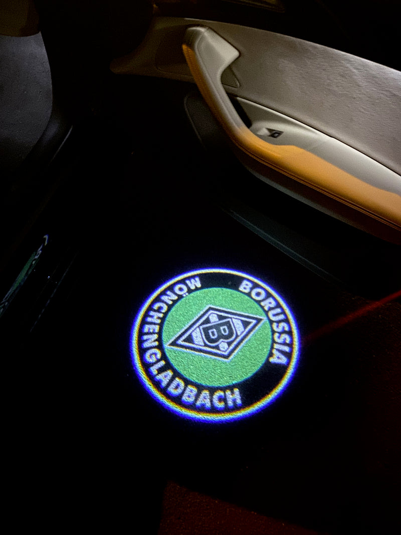 Football CLUB   MÖNCHENGLADBACH Football CLUB Logo door lights Nr.261  (quantity 1 = 2 Logo Films /2 door lights）