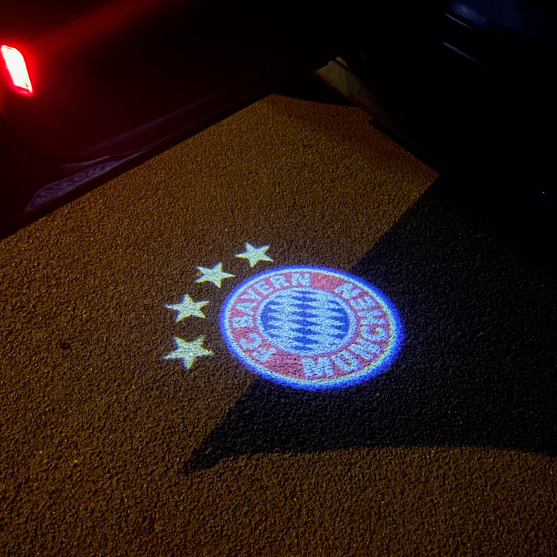 Football CLUB FC BAYERN Logo door lights  Nr.236  (quantity 1 = 2 Logo Films /2 door lights）