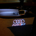 AUDI S7 LOGO PROJECTOT LIGHTS Nr.37  (quantity 1 = 2 Logo Films /2 door lights）