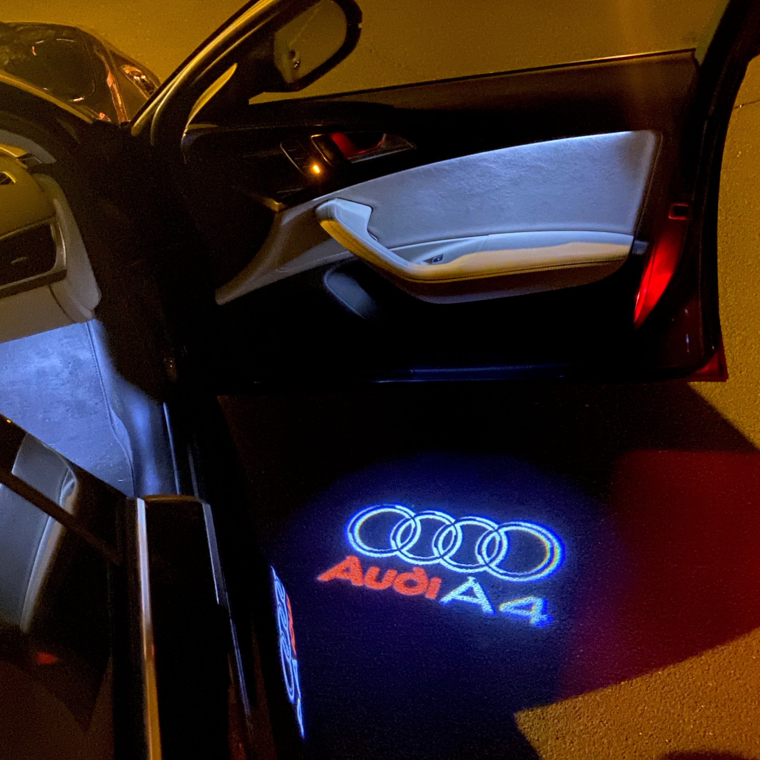 AUDI LOGO PROJECTOT LIGHTS Nr.42 (quantità 1 = 2 Logo Films /2 luci porta)