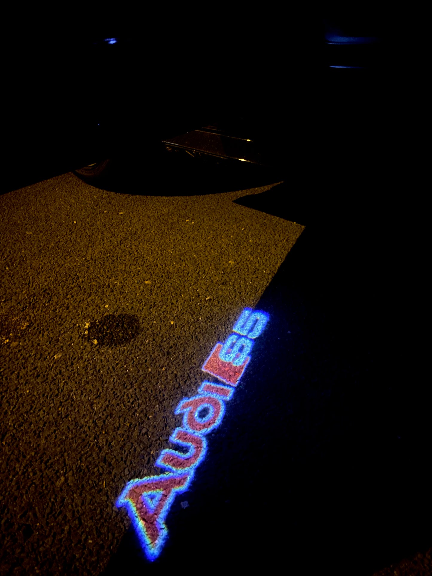 AUDI S5 LOGO PROJECTOT LIGHTS Nr.89  (quantity 1 = 2 Logo Films /2 door lights）