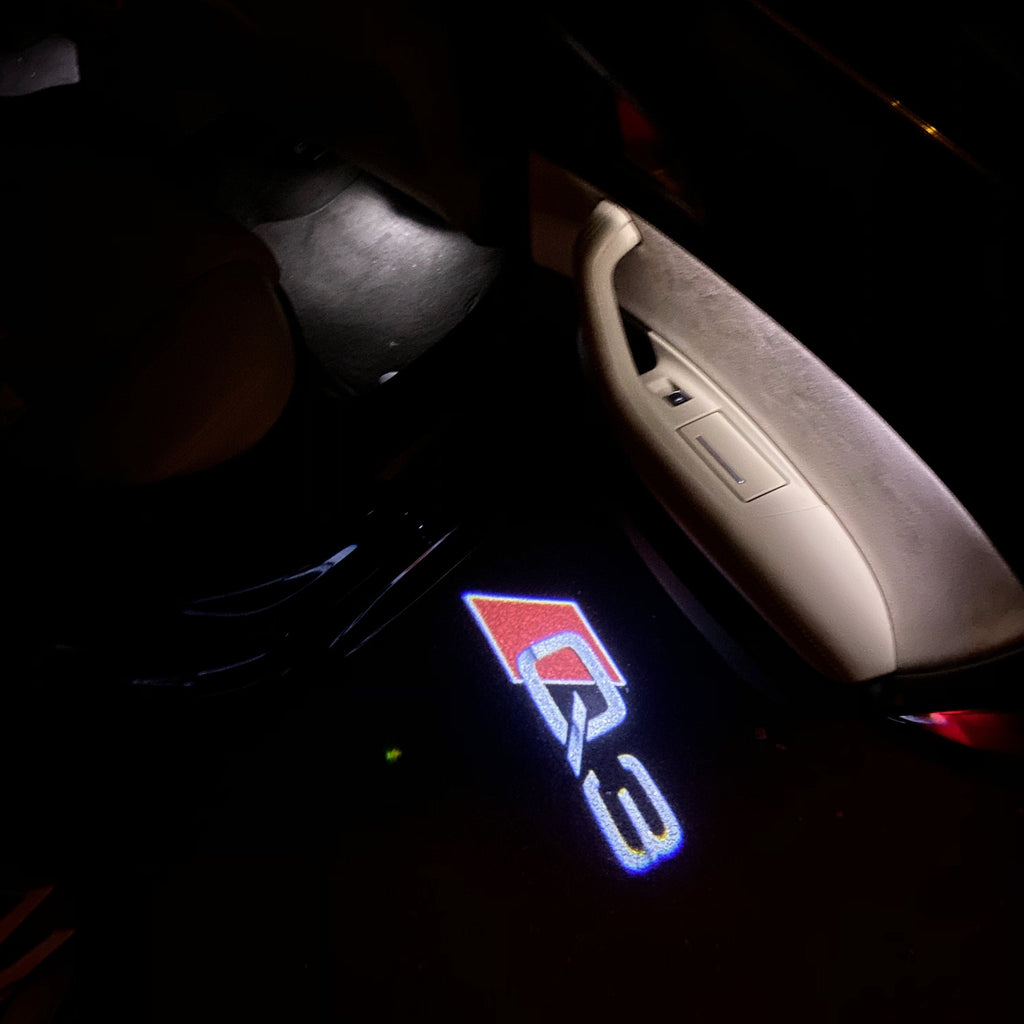 AUDI LOGO PROJECTOT LICHTER Nr. 80 (menge 1 = 2 Logo Filme /2 tür lichter）