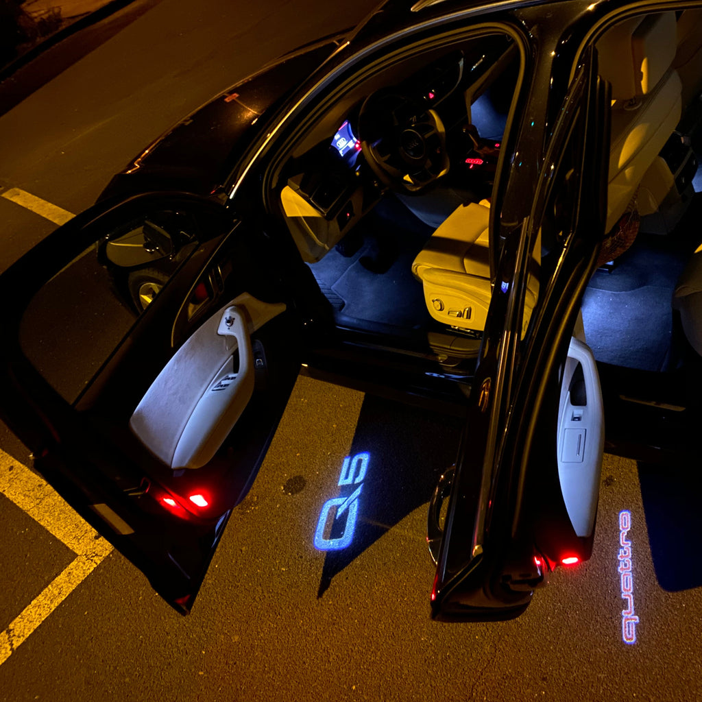 AUDI LOGO PROJECTOT LIGHTS Nr.101 (quantità 1 = 2 Logo Films /2 luci porta)