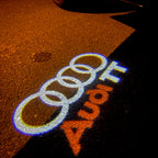 AUDI TT LOGO PROJECTOT LIGHTS Nr.107  (quantity 1 = 2 Logo Films /2 door lights）