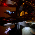 AUDI QUATTRO GECKO LOGO PROJEKTOT LIGHTS Nr.67 (Menge 1 = 2 Logo Films /2 Türlichter in der Kombi-Zone