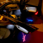 AUDI QUATTRO GECKO LOGO PROJECROTR LIGHTS Nr.66 (Menge 1 = 2 Logo Films /2 Türlichter in der Kombi-Zone Nr.65289;