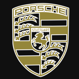 PORSCHE Original LOGO PROJECTOT LIGHTS Nr.01 (Menge 1 = 2 Logo Film / 2 Türleuchten)