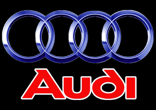 AUDI LOGO PROJECTOT LIGHTS NR. 18 (الكمية 1 = 2 Logo Films /2 door lights）