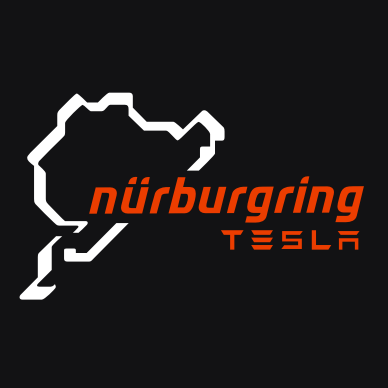 Tesla NÜRBURGRING LOGO Nr. 24 (Anzahl 1 = 1 Sätze / 2 Türleuchten)