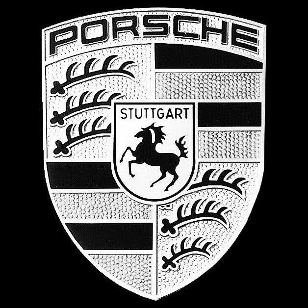 PORSCHE ORIGINAL LOGO PROJECTOT LIGHTS Nr.06 (cantidad 1 = 2 logo película / 2 luces de puerta)