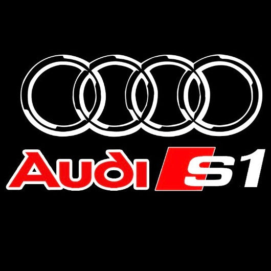 AUDI LOGO PROJECTOT LIGHTS Nr.32 (cantidad 1 = 2 logo films /2 luces de puerta)