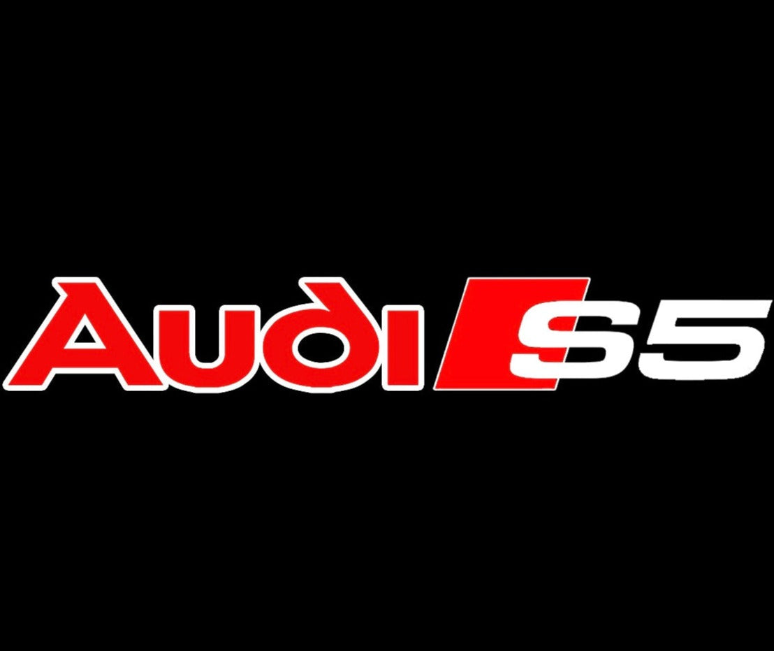 AUDI S5 LOGO PROJECTOT LIGHTS Nr.89  (quantity 1 = 2 Logo Films /2 door lights）