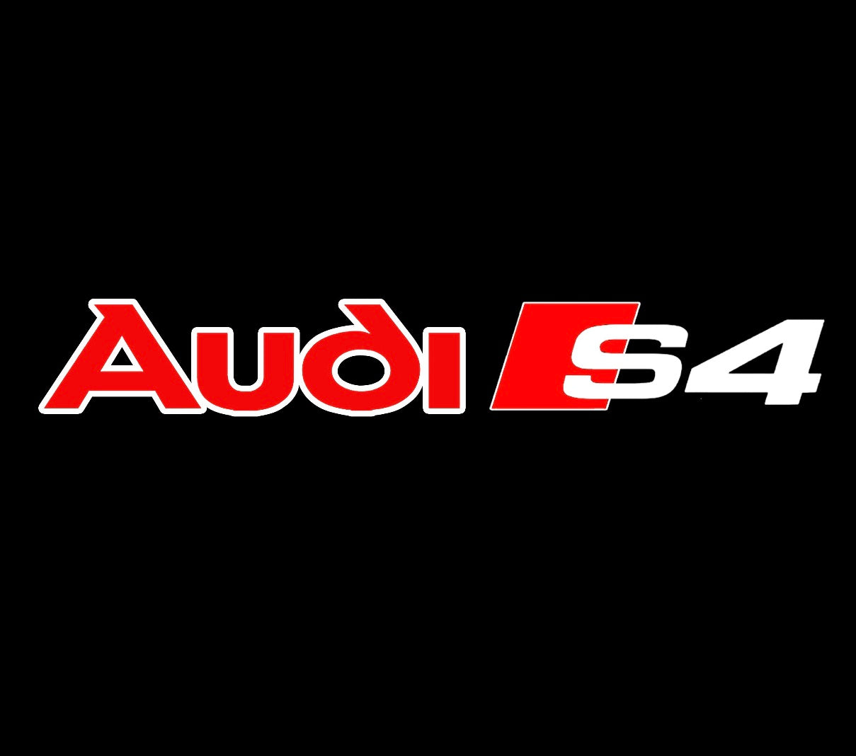 AUDI S4 LOGO PROJECTOT LIGHTS Nr.88  (quantity 1 = 2 Logo Films /2 door lights）