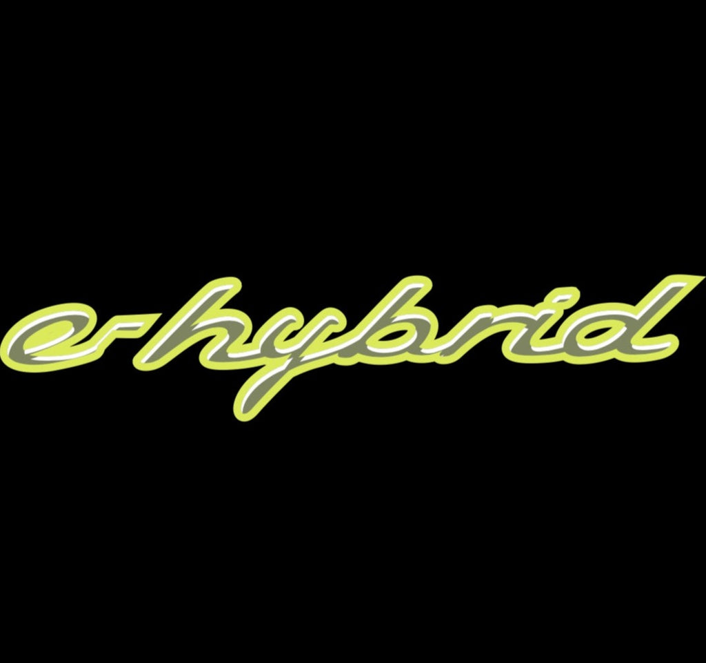 PORSCHE E-Hybrid LOGO PROJECTOT LIGHTS Nr.16 (quantità 1 = 2 Logo Film / 2 luci porta)