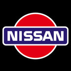 NISSAN PROJECTOT LIGHTS Nr.14(Menge 1 = 2 Logofolien /2 Türleuchten)