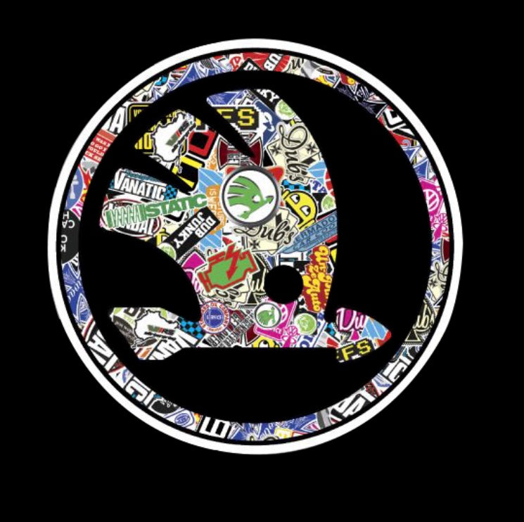 SKODA LOGO PROJECTOR LIGHTS Nr.03 (quantité 1 = 2 Film Logo / 2 lumières de porte)