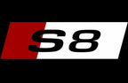 AUDI S8 LOGO PROJECTOT LIGHTS Nr.135  (quantity 1 = 2 Logo Films /2 door lights）