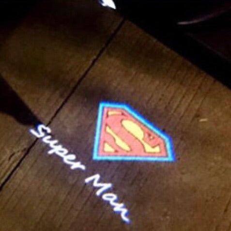 Super Man Logo Nr.215 (cantidad 1 = 2 películas con logo / 2 luces de puerta）