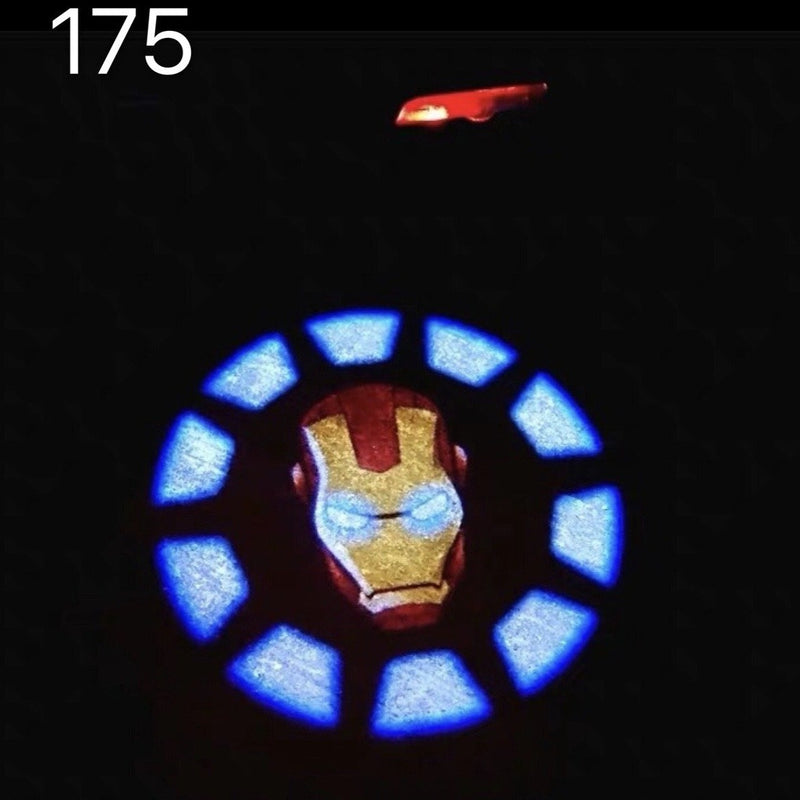 Logo Iron Man Nr.214 (quantità 1 = 2 Logo Films /2 luci porta)