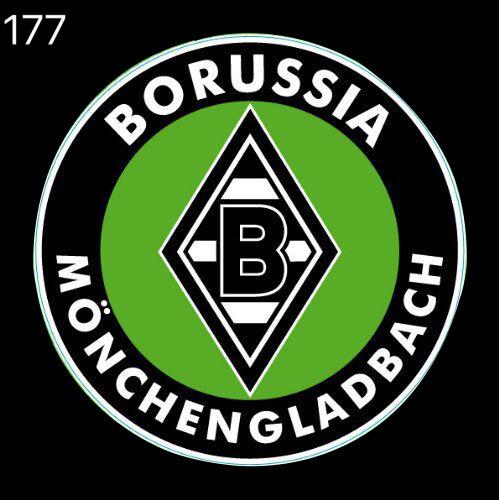 MÖNCHENGLADBACH FußballCLUB Logo Nr.261 (Menge 1 = 2 Logofilme /2 Türleuchten)