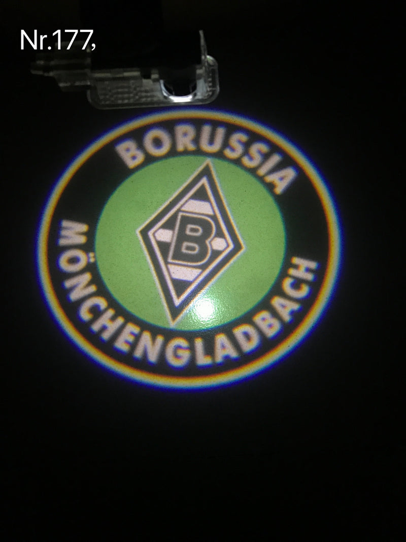 MÖNCHENGLADBACH FußballCLUB Logo Nr.261 (Menge 1 = 2 Logofilme /2 Türleuchten)