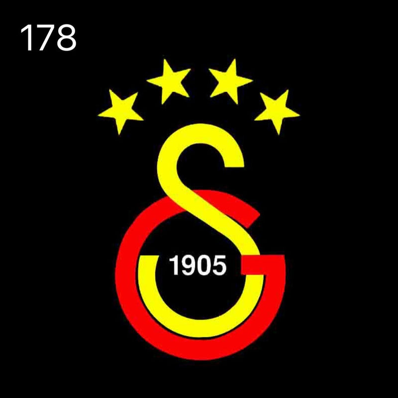 Galatasaray S.K. 1905 Logo Nr.260 (Menge 1 = 2 Logofilme /2 Türleuchten)