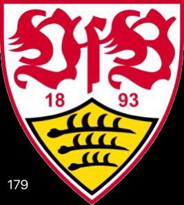 Stuttgart 1893 VFB Football CLUB Logo Nr.259 (الكمية 1 = 2 أغشية شعار / 2 أضواء باب）