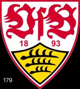 Stuttgart 1893 VFB Fußball CLUB Logo Nr.259 (Anzahl 1 = 2 Logo Folien / 2 Türleuchten）