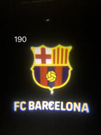 Football CLUB FC BARCELONA Logo door lights Nr.250  (quantity 1 = 2 Logo Films /2 door lights）