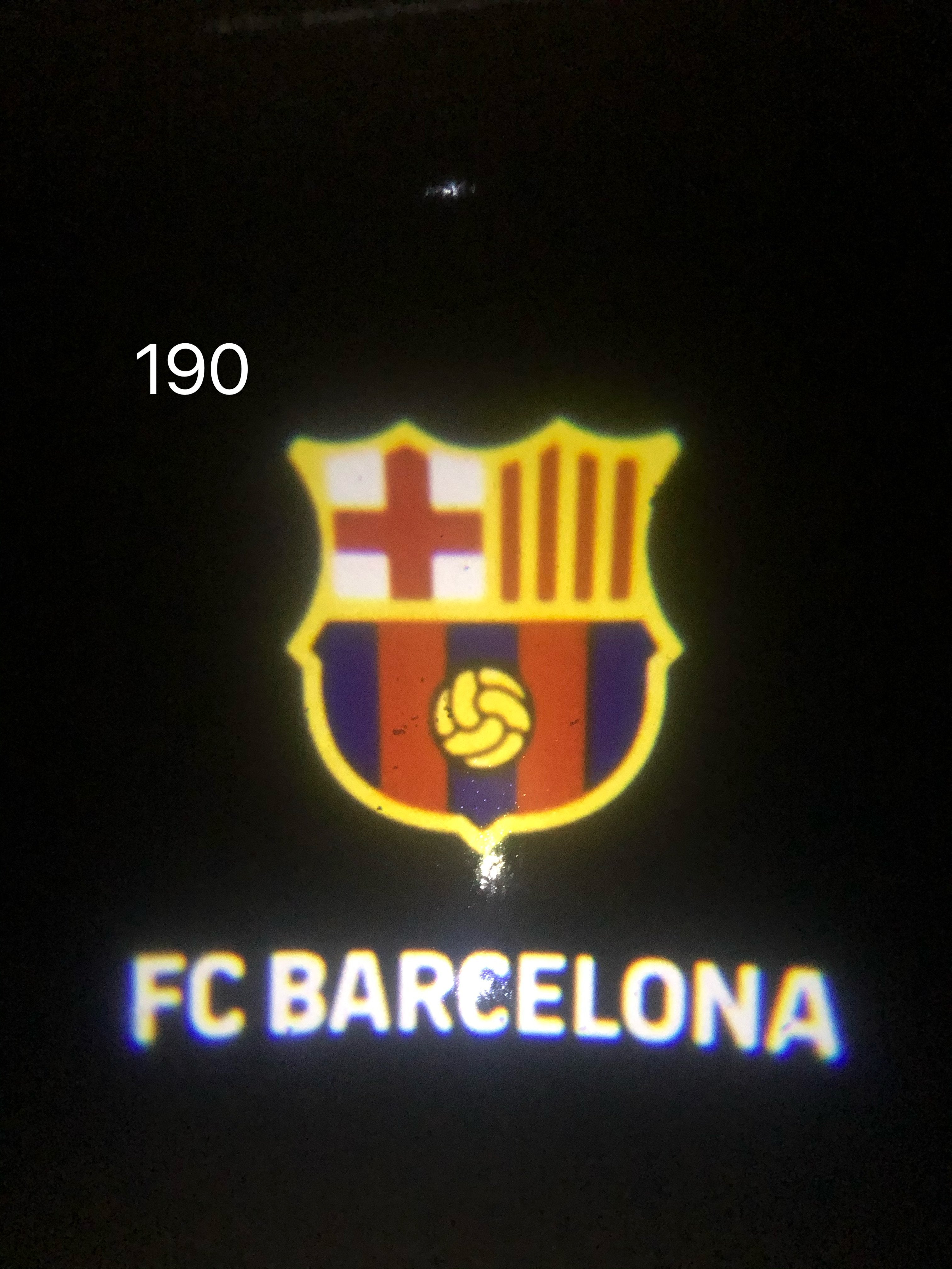 Football CLUB FC BARCELONA Logo door lights Nr.250  (quantity 1 = 2 Logo Films /2 door lights）