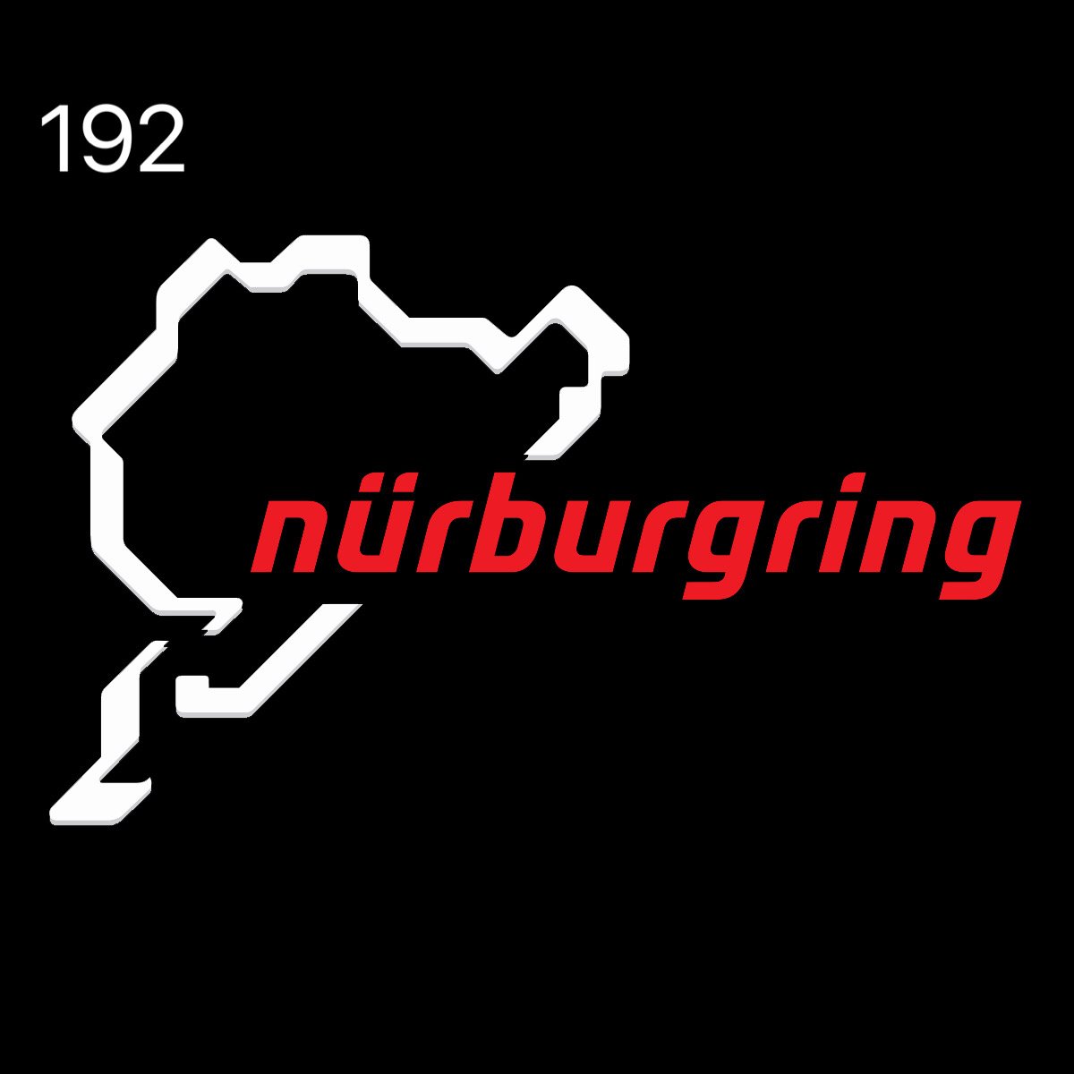 Nüeburgring Logo Nr.192 (Menge 1 = 2 Logofilme /2 Türleuchten)