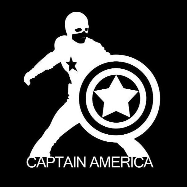 Captian America Logo Nr.248 (quantità 1 = 2 Logo Films / 2 luci porta）