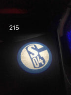 SCHALKE 04 Football CLUB Logo Nr.230 (Anzahl 1 = 2 Logo-Folien / 2 Türleuchten）