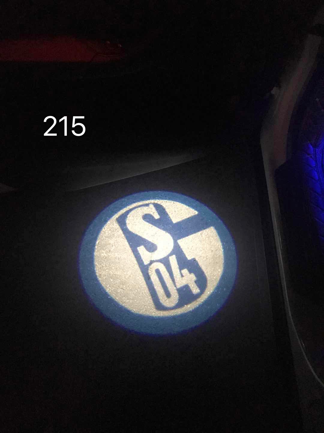 SCHALKE 04 Football CLUB Logo Nr.230 (Anzahl 1 = 2 Logo-Folien / 2 Türleuchten）