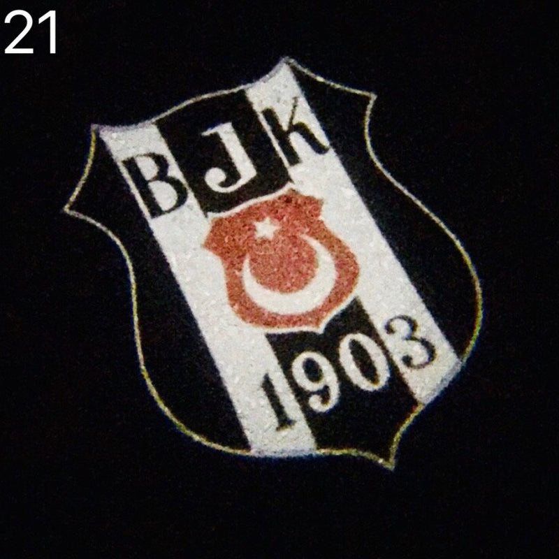BJK Football CLUB Logo Nr.225 (quantità 1 = 2 Logo Films)