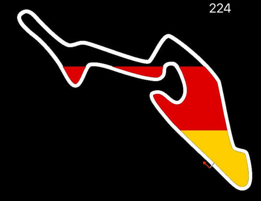 Logotipo de Nürburgring Nr.222 (cantidad 1 = 2 logo films /2 luces de puerta)