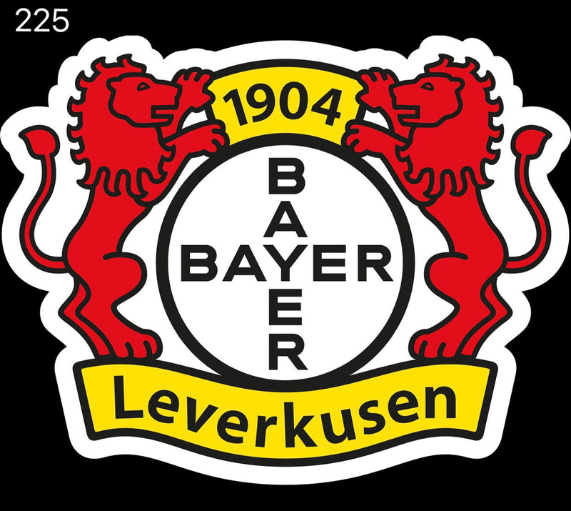 LEVERKUSEN Fußball CLUB Logo Nr.221 (Anzahl 1 = 2 Logo Folien /2 Türleuchten)