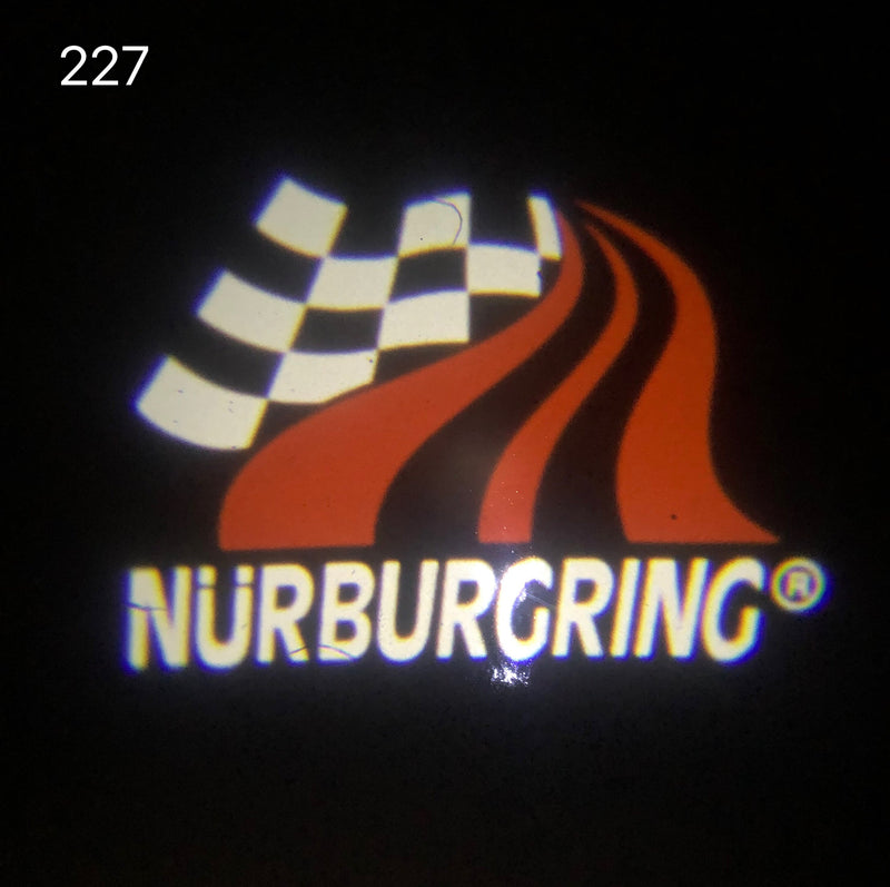 Nürburgring Logo Nr.219(quantity 1 = 2 Logo Film / 2 door lights) Automobile Racing & Culture