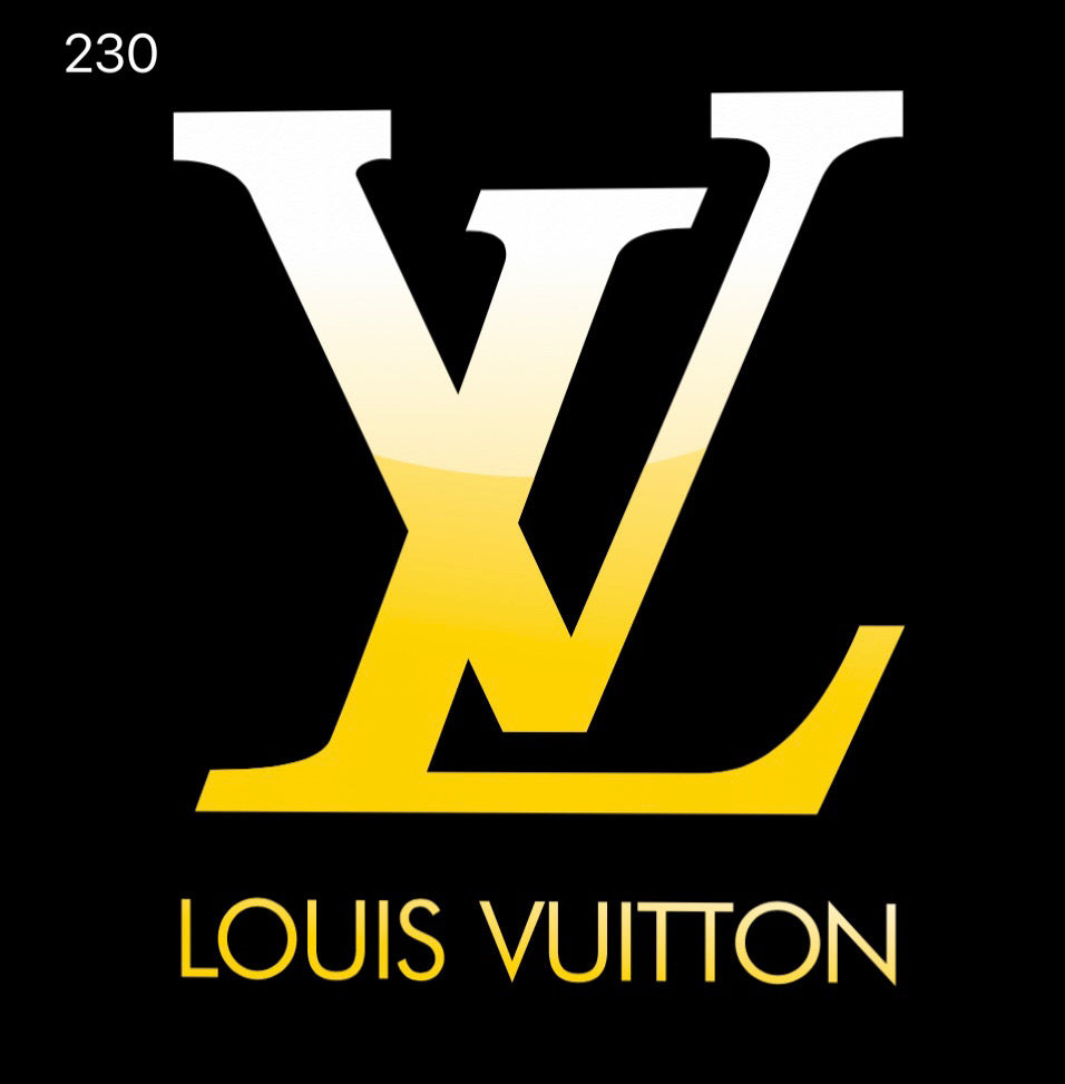 LOUIS VUITTON Logo Nr.218 ( quantité 1 = 1 ensembles /2 LOGO FILMS )