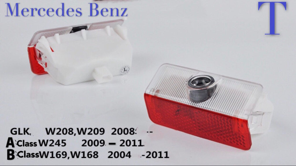 أضواء بروجكتور شعار MERCEDES BENZ رقم 01 (الكمية 1 = 1 مجموعة / 2 أضواء باب)