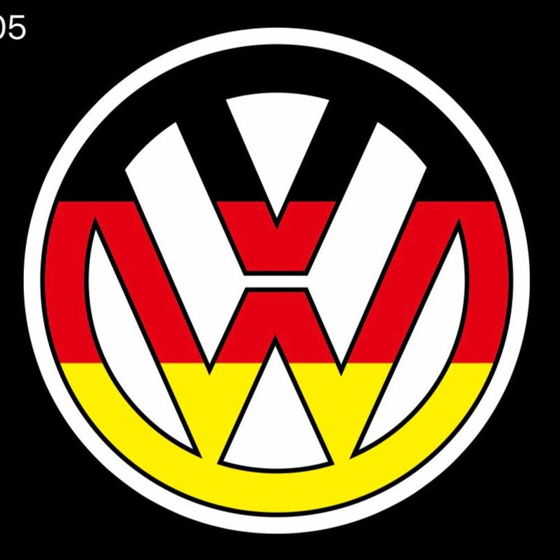 Volkswagen Luces de puerta Logo Nr. 07 (cantidad 1 = 2 películas de logotipo / 2 luces de puerta)