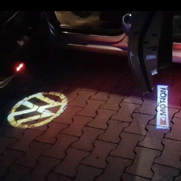 Volkswagen Door lights Logo Nr. 09 (quantità 1 = 2 pellicole logo / 2 luci porta)
