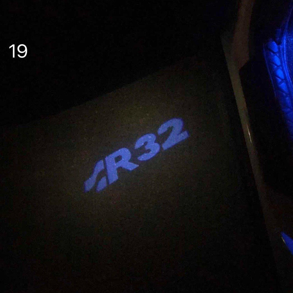 Feux de porte Volkswagen Logo Nr. 162 (quantité 1 = 2 film de logo / 2 lumières de porte)